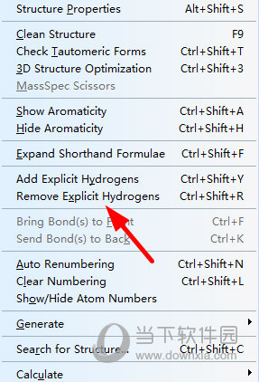 選擇“Remove Explicit Hydrogens”